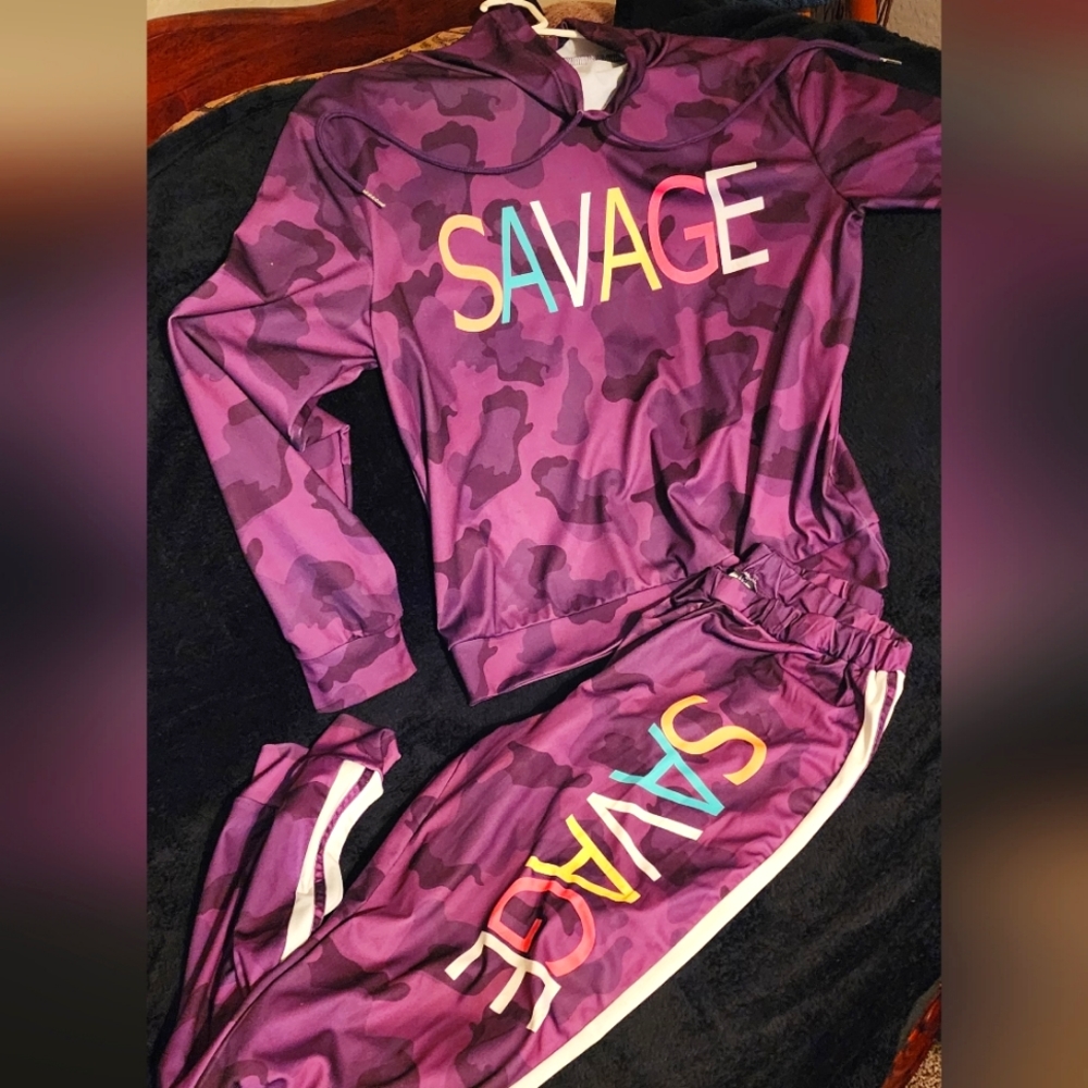 A Purple savage pantsuit